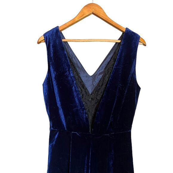 NWT! Topshop blue velvet romper. Size 6 - Picture 8 of 14